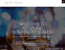 Tablet Screenshot of keystone-hospitality.com